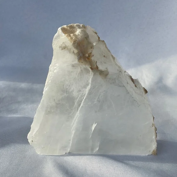 Natural Selenite Crystal Display (Lots of Rainbows!)